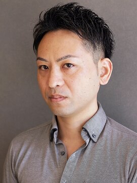 ポルテオム(PORTE HOMME) 【ポルテオム】ツーブロックアップバング刈り上げパーマ