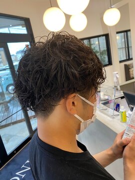 チェレ 新金岡店(Chere) スパイラルパーマ×メンズ 20代30代×黒髪短髪