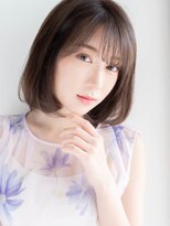 マッシュアンドマッシュアヴェダ ららぽーと福岡店(mash&mash AVEDA)&nbsp;大人キレイなワンカールの前下がりボブ/白髪染め/白髪ぼかし