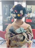 成人式ヘアセット着付け♪