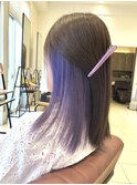 インナーカラー×ラベンダーバイオレット(ブリーチ1-2回)