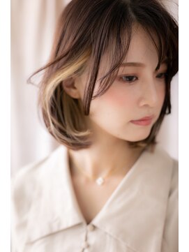 カバーヘア 上尾西口店(COVER HAIR) 艶感大人ハイライトうる艶髪前下がり小顔ボブZ上尾10代20代30代