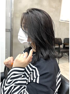 ペスカ 長町南店(pesca) 切りっぱなしボブにレイヤー
