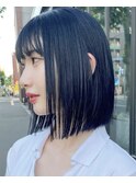 フラットボブ★ダークネイビーカラー