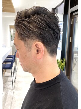 ステアケース 武蔵小杉店(stair:case) 大人ツーブロック/メンズパーマ/脱白髪染めハイライト/ビジネス