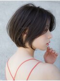 前髪なし大人ショートボブ20代30代40代【AIN.表参道】川原大地