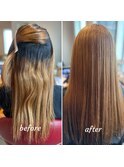 髪質改善【カット・酸性ストレート・縮毛矯正・ブリーチカラー】