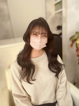 サンド 鹿児島中央(sand) 黒髪/グレーベージュ/レイヤーロング/巻き髪[鹿児島中央駅]