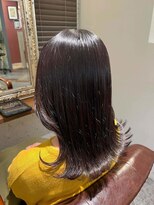 ムーン(moon)&nbsp;#グレーベージュ#レイヤーロング#アッシュカラー#前髪パーマ