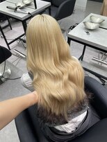 ペレ 渋谷(PELE)&nbsp;デザインカラー/レイヤーカット/ウェットヘア/オリーブベージュ