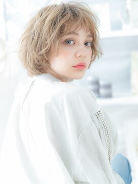 モッズヘア 越谷(mod's hair) ハイトーンカラーマッシュウルフボブパーマc5越谷20代30代40代