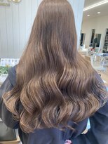 モリオフロムロンドン 大宮店(morio from London)&nbsp;ブリーチ無しカラーミルクティーベージュ×バイカルテ　【村田】