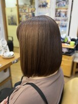 ギャロップヘアー ロブヘア×クリスタルカラー×酵素トリートメント