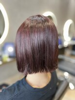エファッセ 行田店(efface)&nbsp;ミニボブ×ワインレッド