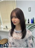 レイヤーカット/ショコラブラウン/ブリーチなし/髪質改善