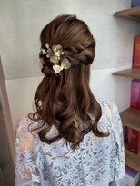【ハーフアップ】結婚式/ヘアセット/銀座/有楽町/アレンジ