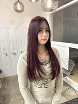 クリアーオブヘアー 池下店(clear OF HAIR)&nbsp;cassis red / 1bleach