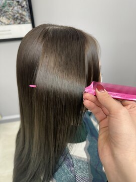 ヘアーアンドビューティーザ エフ(Hair Beauty the F) *艶髪_髪質改善カラー_オリーブグレージュ_m174