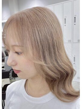 ジゼル 中津大分(GiseL) ミルクティーベージュ　ハイトーン中津ケアブリーチ髪質改善