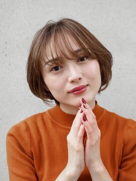 松本平太郎美容室 銀座本店 イノアカラー×ショートボブ/30代40代50代60代