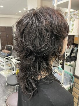 ルーツ(Roots) デジパ×ウルフ ざっくり乾かしてもカワイイ◎
