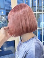 ヒビヲ(HIBIO) 横浜ハイトーンボブタッセルボブ外ハネボブミルクティーベージュ