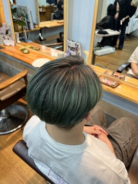 アン ブリーチ(UN BLEACH) 【デザインカラー】シャドールーツ×グリーン