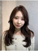 ミニウルフレイヤーカット顔周りカット前髪カット韓国ロング銀座