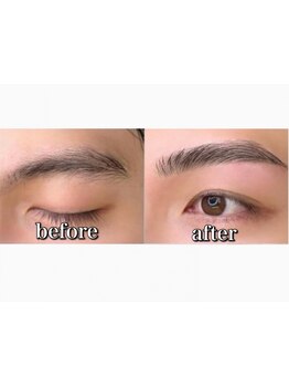 眉毛カット、眉毛パーマもお任せください！髪型だけでなく眉毛も一緒にかっこよくします！