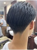 ツーブロックショート