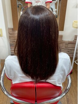ヘアクラブ シャンティー 八田店(hair club shanty)の写真/髪のダメージでお悩みの方必見！人気の縮毛矯正で、今までにない柔らかな質感を実現します♪