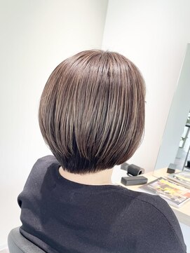 ストフ(stof) ハイライト/大人ショートボブ/ベージュカラー