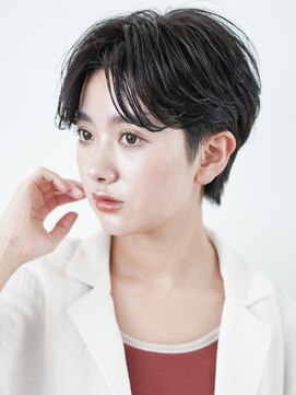 インセプション 銀座(INCEPTION) 切りっぱなしショート・ボブ/絶壁解消/前髪なし/40代/30代/丸顔