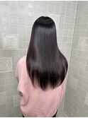 アッシュグレージュロング