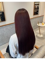レンジヘアー(lange hair)&nbsp;ボルドーカラー【鈴鹿/ブリーチなし/レイヤーカット】