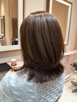 トリコ アヴェダ ららテラス北綾瀬(tricot AVEDA) AVEDAカラーで明るく白髪染め/くびれミディアム/AVEDAカラー