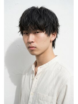 リベルテ グリット(Liberte Grit) 心斎橋メンズシャドウパーマ黒髪ナチュラルマッシュ