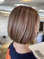 ヘアアンドメイク アリス(hair&make ALICE produce by COLT) ボブ ハイライト イノア オッジィオット