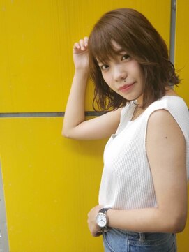 ベベ マルヤマ('BEBE maruyama) 切りっぱなしブラウンベージュ