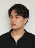 メンズショート ナチュラルセンターパート フェザーパーマ 高松