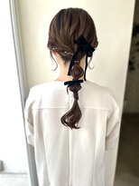 トップヘアー スパアンドリラクゼーション 安城(spa&relaxation)&nbsp;編みおろしアレンジヘア