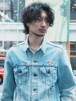 テン 心斎橋(tenn.)&nbsp;心斎橋シャドウパーマメンズマッシュウルフカット波巻きパーマ