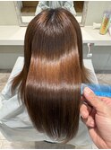 広がり解消◎まとまるうるツヤ縮毛矯正ロング