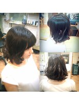 ヘアーアンドネイルサロンブルー(hair & nail salon BLUE)&nbsp;ふわふわボブスタイル☆