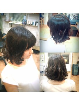 ヘアーアンドネイルサロンブルー(hair & nail salon BLUE) ふわふわボブスタイル☆