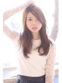 ナチュラルブラウン×ルーズウェーブ