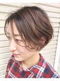大人可愛いショートボブ