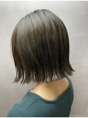 切りっぱなしボブ☆透明感グレージュ