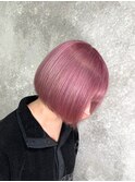 【NINO】ピンク×ショートボブ