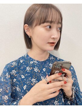 ロット 横浜(lot) ぱつっとボブ×似合わせカット×メルティカラー[横浜駅]